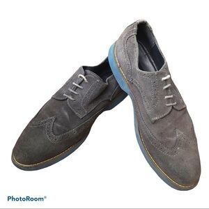 Joseph Abboud grey and blue suede 13